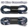 DANHUA Thin Flat Blue Camouflage Print Shoelaces 45Inch Shoe Laces Shoestring 2 Pair view 2