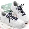 DANHUA Thin Flat Blue Camouflage Print Shoelaces 45Inch Shoe Laces Shoestring 2 Pair view 3