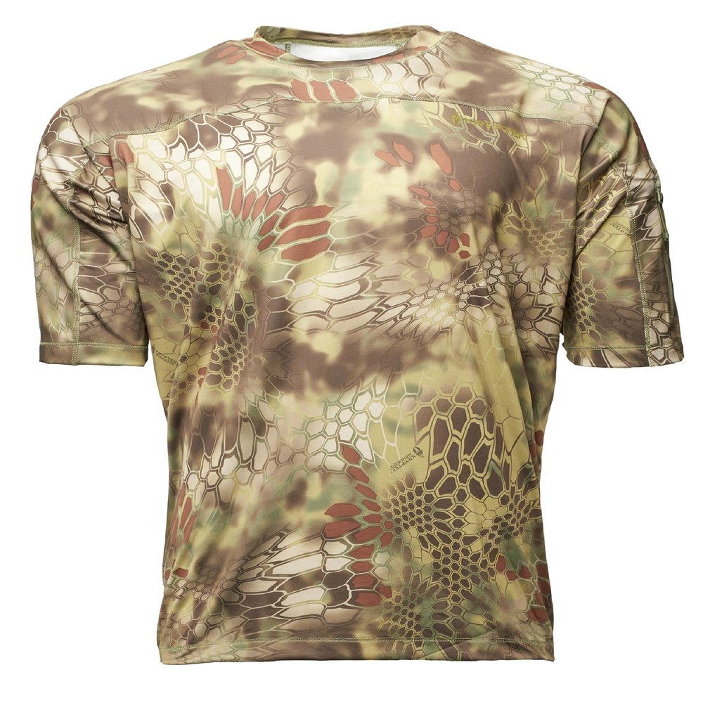 Kryptek Mens Valhalla 2 Short Sleeve, Lightweight Camo Hunting Shirt