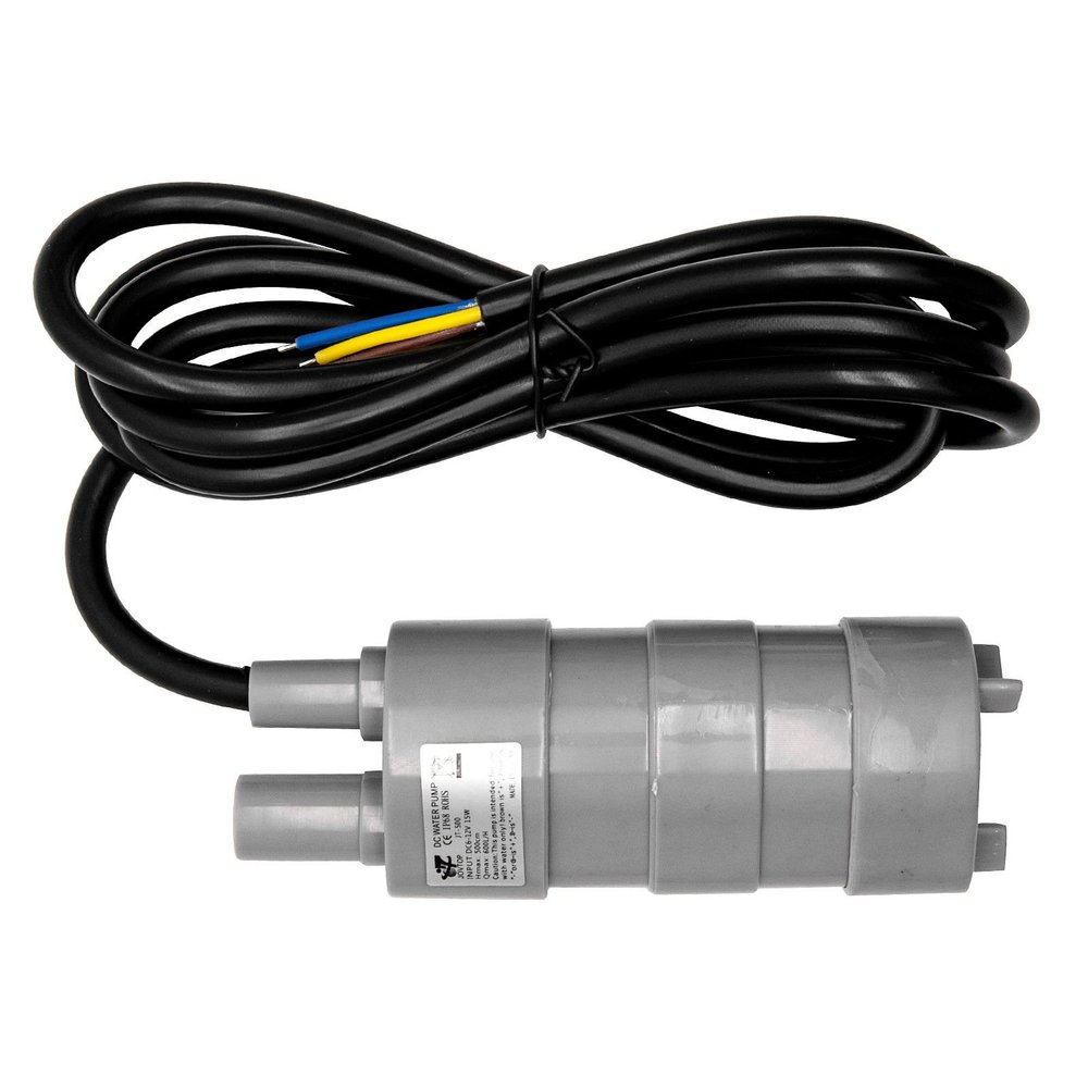 MASO 5M 12V Pumping Head DC High Flow Water Pump Submersible Pump Motor Garden Fountain DC Brush Water Pump for Camper Caravan Motorhome - BLACK