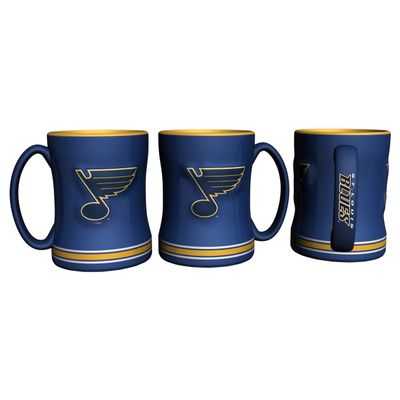 NHL St. Louis Blues Coffee Mug14oz Sculpted Relief, Team Color, 14 Ounce