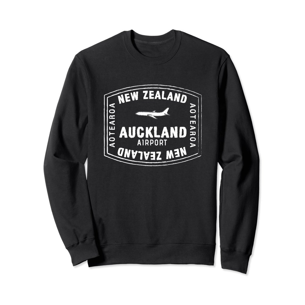 Auckland New Zealand Passport Stamp Vacation Sweatshirt