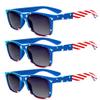 OWL 3Pcs Kids Sunglasses, UV-Protected Smoke Lens American Flag Sunglasses, Anti-Glare Kids Polarized Sunglasses (USA Flag) view 1