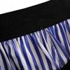 Dawery Womens Elegant Striped Midi Skirt Faldas Mujer Elastic Waist Pleated Ladies Summer Office Wear Mid Calf Chic Skirts L view 3