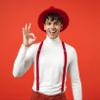 trilece Red Suspenders for Men - Red Suspender for Women - Cheech and Chong Costume - American Psycho Costume Braces - Strong Clips view 3