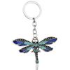 Dragonfly Charm Keychain Jewellery (Blue) view 1