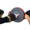 Mytra Fusion Boxing Round Pad Kickboxing Coach Training Punching Focus Mitts for Martial Arts, MMA & Muay Thai, Strike Boxing Focus Pads for Speed, Focus & Accuracy (Grey/Red) view 3