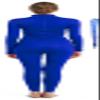 Full Bodysuit With Zipper Helper Womens Costume Without Hood and Gloves Socks Spandex Zentai Unitard (Small, Blue) view 2