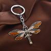 Dragonfly Jewellery Keychain with Charm (Champagne) view 3
