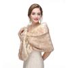 Adonis Pigou Women's Faux Fur Wraps Bridal Shawls Ladies' Stoles Cape Shrug 2018 view 2