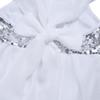 Agoky Kids Girls Sequined Irregular Chiffon Ballet Dance Dress Ballerina Gymnastics Leotard Dancing Costumes White 6-8 view 4