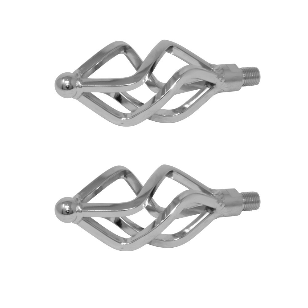 Fenix Twisted Lowrider Flat Cage Bike Pedals Chrome