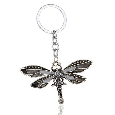 Dragonfly Jewellery Charm Keychain (Black)