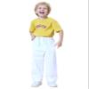 TopTie Adult Kids Karate Pants Martial Arts Pants Student Karate Gi Pants-Black-Size 3 view 2