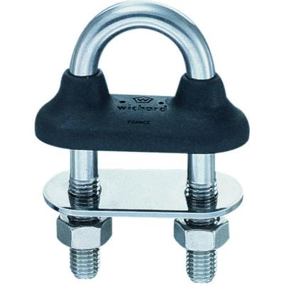 LINDEMANN WICHARD U Bolt Waterproof AISI305CU with Rubber Collar 6 x 90mm Black