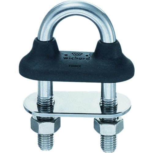 LINDEMANN WICHARD U Bolt Waterproof AISI305CU with Rubber Collar 6 x 90mm Black