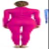 Full Bodysuit With Zipper Helper Womens Costume Without Hood and Gloves Socks Spandex Zentai Unitard (Small, Hot Pink) view 2