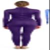 Full Bodysuit With Zipper Helper Womens Costume Without Hood and Gloves Socks Spandex Zentai Unitard (Medium, Dark Purple) view 2