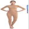 Full Bodysuit With Zipper Helper Womens Costume Without Hood and Gloves Socks Spandex Zentai Unitard (Medium, Nude) view 1