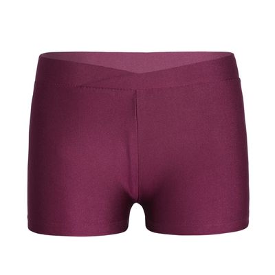 Agoky Kids Girls Gymnastics Workout Yoga Athletic Sports Training Bike Short Burgundy 5-6