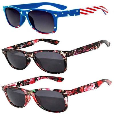 OWL 3Pcs Sunglasses for Kids, UV-Protected Smoke Lens Toddler Sunglasses, Anti-Glare Kids Polarized Sunglasses (Mix Colors)
