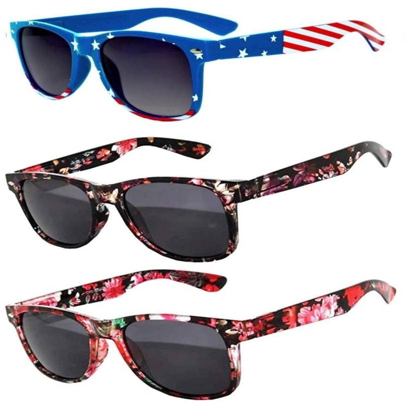 OWL 3Pcs Sunglasses for Kids, UV-Protected Smoke Lens Toddler Sunglasses, Anti-Glare Kids Polarized Sunglasses (Mix Colors)