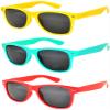 OWL 3Pcs Sunglasses for Kids, UV-Protected Smoke Lens Toddler Sunglasses, Anti-Glare Kids Polarized Sunglasses (Mix Colors) view 1