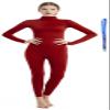 Full Bodysuit With Zipper Helper Womens Costume Without Hood and Gloves Socks Spandex Zentai Unitard (Medium, Wine) view 1