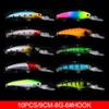 LENPABY Topwater Lures35 PCS Luyaminuo Mixed Bait Set 462GPopper Fishing Lures Set,Crankbait view 3