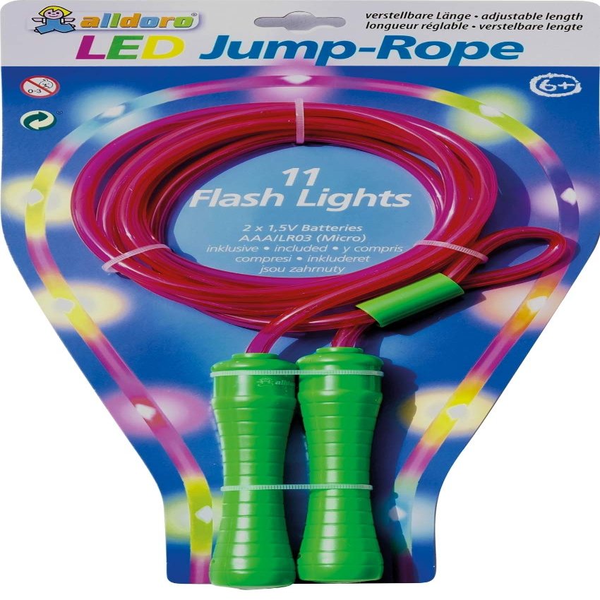 alldoro 60345 Led Skipping Rope, Multi Colour