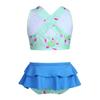 Alvivi Baby Kids Girls 2-Piece Turtles Printed Tankini Outfits Bikini Swimwear Bathing Suit Set Tops with Bottoms Light Green 12-18 Months view 2