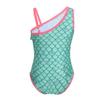 Agoky Little Big Girls Princess Mermaid Tail Swimsuit One Piece Hawaiian Ruffle Swimwear Beach Bathing Suit Green 5-6 view 2