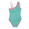Agoky Little Big Girls Princess Mermaid Tail Swimsuit One Piece Hawaiian Ruffle Swimwear Beach Bathing Suit Green 5-6 view 4