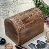 Beautiful Birthday Gift Ideas Handmade Decorative Wooden Jewelry Box With Celtic Carving Jewelry Organizer Keepsake Box Treasure Chest Trinket Holder Watch Box Storage Box 9 x 6 Inches view 2
