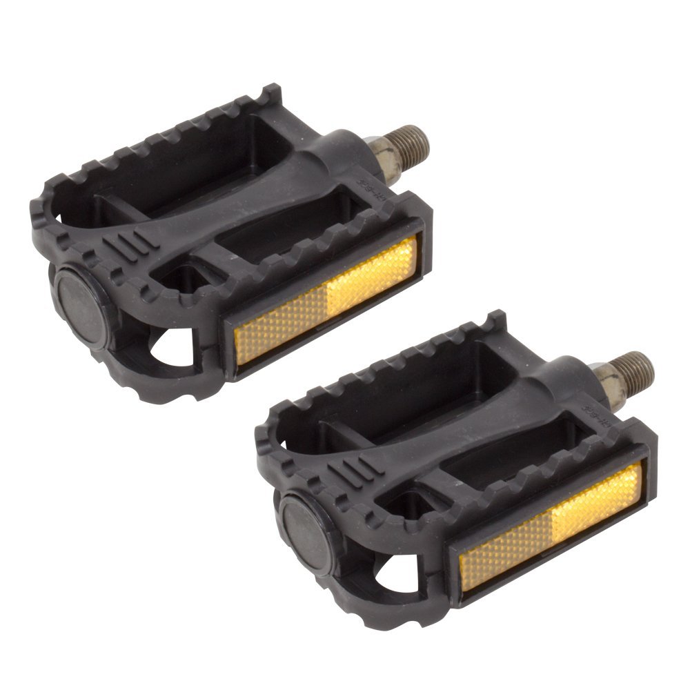 Fenix PVC Plastic M.T.B Bicycle Pedals Black, Various Sizes (1/2" Axle)