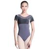 115141007 Ballet Velvet Leotard Ballet Dance Leotards For Girls Baiwu (L 170, Premium gray + medium gray) view 3