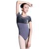 115141007 Ballet Velvet Leotard Ballet Dance Leotards For Girls Baiwu (L 170, Premium gray + medium gray) view 4