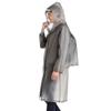 Outdoor peak Women's Raincoat Raincoat Raincoat windbreaker Transparent with backpack space (grey, M 150-160 CM 40-70KG) view 1