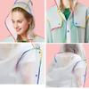 Outdoor peak ladies mens waterproof rain jacket windbreaker rainwear fishing sport (white, XXL 175-185CM 75-85KG) view 3