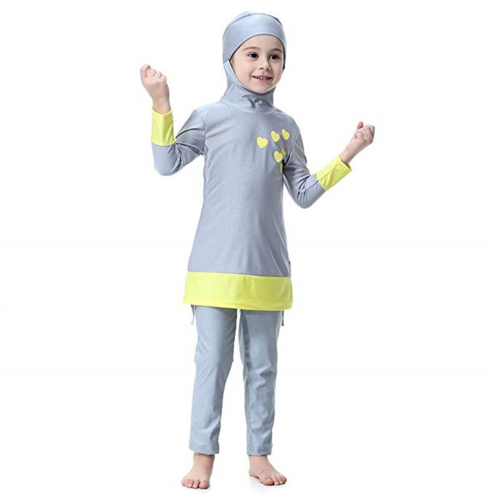 KXCFCYS Swimwear for Girls Kid Modest Swimsuits Swimming Beachwear Long-Sleeve Surfing Suit