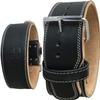 Steel Sweat Weight Lifting Belt - 4 Inches Wide by 10mm - Single Prong Powerlifting Belt that's Heavy Duty - Genuine Cowhide Leather - Small Texus view 1