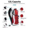 Road Runner Hydration Backpack  Lightweight Water Backpack with 2L Bladder - 12L Hydration Pack for Running, Hiking, Cycling & Outdoor Adventures view 2