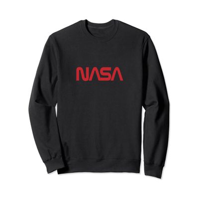 NASA Vintage "Worm" Logo Crewneck Sweatshirt (Black)