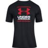 Under Armour Mens Global Foundation Short-Sleeve T-Shirt , Black (001)/Red , X-Small view 4