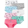 Carter's Girl's 7-Pack Weekday Stretch Cotton Panties, Ballerina, 6-6X view 2