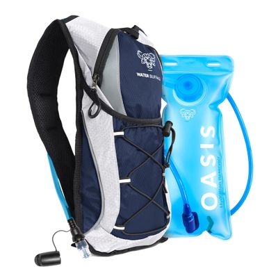 Road Runner Hydration Backpack Lightweight Water Backpack with 2L Bladder - 12L Hydration Pack for Running, Hiking, Cycling & Outdoor Adventures