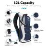 Road Runner Hydration Backpack  Lightweight Water Backpack with 2L Bladder - 12L Hydration Pack for Running, Hiking, Cycling & Outdoor Adventures view 2