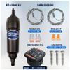 Bennett Marine Bolt Electric Trim Tab System 12" x 12", Includes Integrated Helm Control, Actuators, Wires Harnesses and Mounting Hardware, Complete Kit BOLT1212, 12V DC - FO4321 view 4
