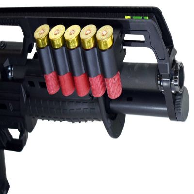 TRINITY 5-Round Side Saddle Shell Holder for KS7 Picatinny Rail Mount, Aluminum Carrier, Black
