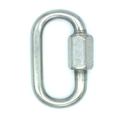 Kong Stainless Steel Oval Quick Link (6mm) Marine Grade Chain Link Connector - Pack of 5